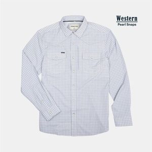 Men’s Poncho The Big Horn Pearl Snap Long Sleeve Button Up